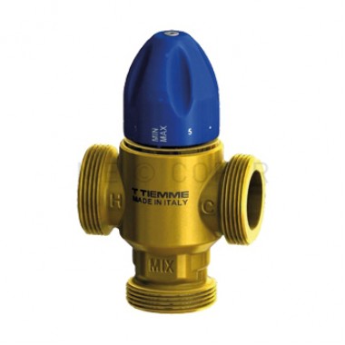 Клапан термосмесительный 11/2 Н 30-65C 100 л/мин. 10bar для горячей воды (4738), TIEMME (Италия)