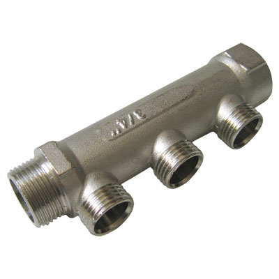 Коллектор 3/4В-Н х 3 * 1/2Н (HM-40101N)