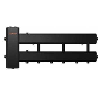 Коллектор Н с гидрострелкой 3+1 контур без изоляции подкл 11/4 НР-1 НР ΔT=10°C: 60 кВт