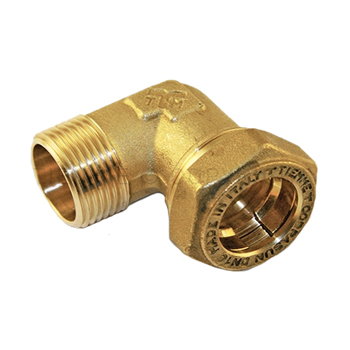 Уголок D16 x 3/4 наружная резьба  COBRASUN (3004Х)  TIEMME (Италия)