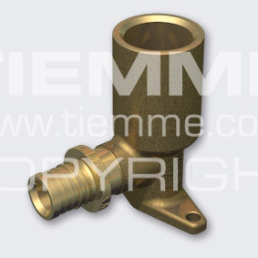 Колено с внутр резьбой 16 х 2,2 - 1/2 и фланцем 55мм, Tiemme (Италия)