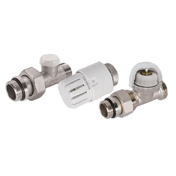Комплект с преднастройкой для радиатора прямой 1/2 х 1/2 х 16  (332G0404KIT), TIEMME (Италия)
