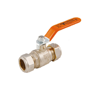 Кран шаровый 22 Tmax=180°C с ручкой для медной трубы обжимной (2162SUN0022), TIEMME (Италия)
