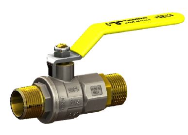 Кран шаровый газовый с ручкой Н-Н 3/4 (2202G0705), TIEMME (Италия)