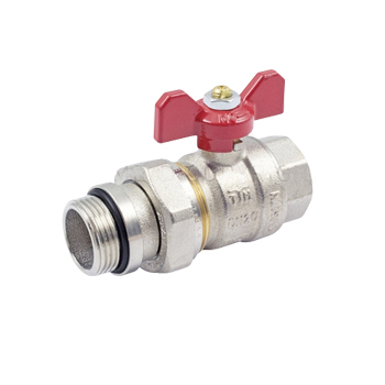 Кран шаровый прямой с американкой В-Н 3/4 O-ring (2121R2805R), TIEMME (Италия)