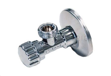 Кран шаровый 1/2 х 3/8 с чашкой (3906C0403), TIEMME (Италия)