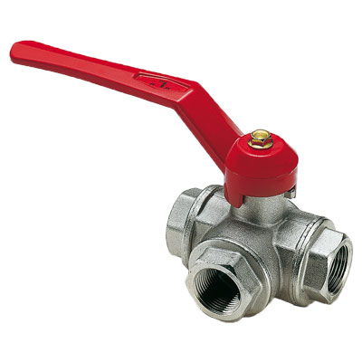 Кран шаровый трехходовой с ручкой 2 (3996L2809), TIEMME (Италия)