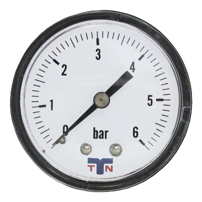 Манометр тыльный 0-6 бар D40 мм 1/4 (PA001)