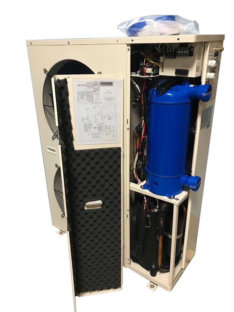 Тепловой насос YC-030TA1 для бассейна инверторный моноблок Тепловая мощность 30.0 кВт