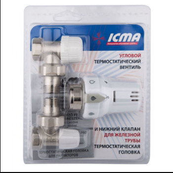 Термокомплект угловой 1/2 ICMA, Италия