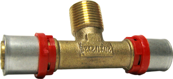 Пресс тройник 26 х 3/4 наружная х 26 (1658G260526CZ), TIEMME (Италия)