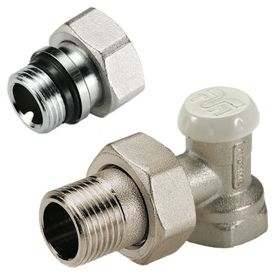 Вентиль EC для радиатора угловой нижний 1/2 O-ring (3236N0404ECR), TIEMME (Италия)