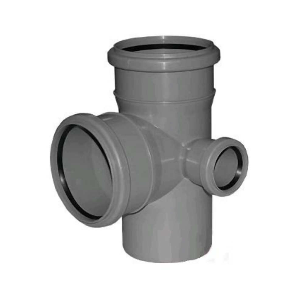 Крестовина внутр. канализации двухплоскостная 110 x 110 x 90 х 50 х 90